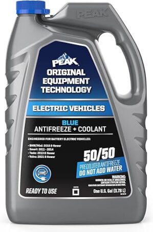 PEAK Electric Vehicles Blue 50/50 Antifreeze, 1 Gal