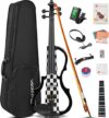 Vangoa Electric Violin Full Size Set, Maple