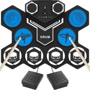 WEGROWER Electronic Drum Kit With Speakers