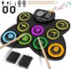 CAHAYA Electronic Drum Pad Set: Foldable 9-Pad With Speaker