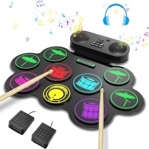EKEMOND Electronic Drum Set, 9-Pads MIDI Practice