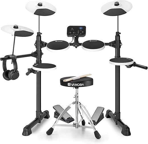 Vangoa Electronic Drum Set Adult 8-Pieces