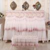 GRDDBZA Elegant Rose Embroidery Piano Cover Set
