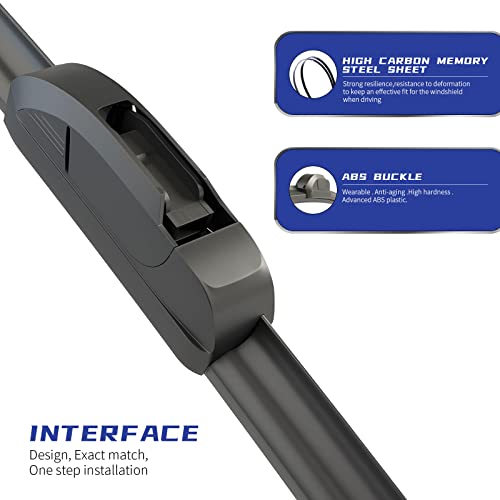 EMITHSUN Premium 24" + 20" Windshield Wiper Blades - Image 4