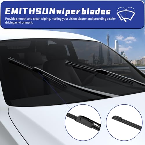 EMITHSUN Premium 24" + 20" Windshield Wiper Blades - Image 5