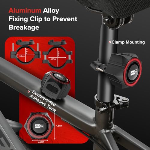 eMjollRay 110dB Loud Waterproof Wireless Bike Alarm - Image 4
