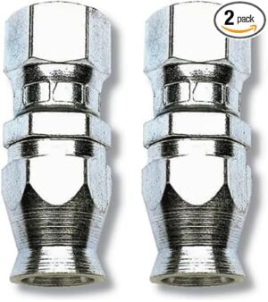 Edelbrock Endura Hose End, 3 Straight, Blue