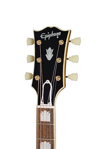 Epiphone Epiphone Inspired By Gibson Custom 1957 SJ-200 Jumbo Acoustic Electric, Antique Natural With Hard Case - Image 2