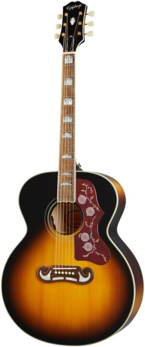 Epiphone Epiphone Inspired By Gibson J-200 Jumbo Acoustic Electric, Aged Vintage Sunburst Gloss