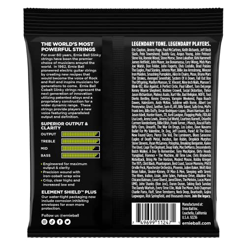 Ernie Ball Regular Slinky Cobalt Guitar Strings, P03721 - Image 2
