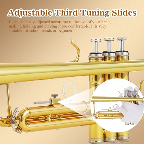 ESUITCARK Bb Trumpet Kit For Beginners - Image 4