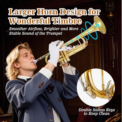 ESUITCARK Bb Trumpet Kit For Beginners - Image 2