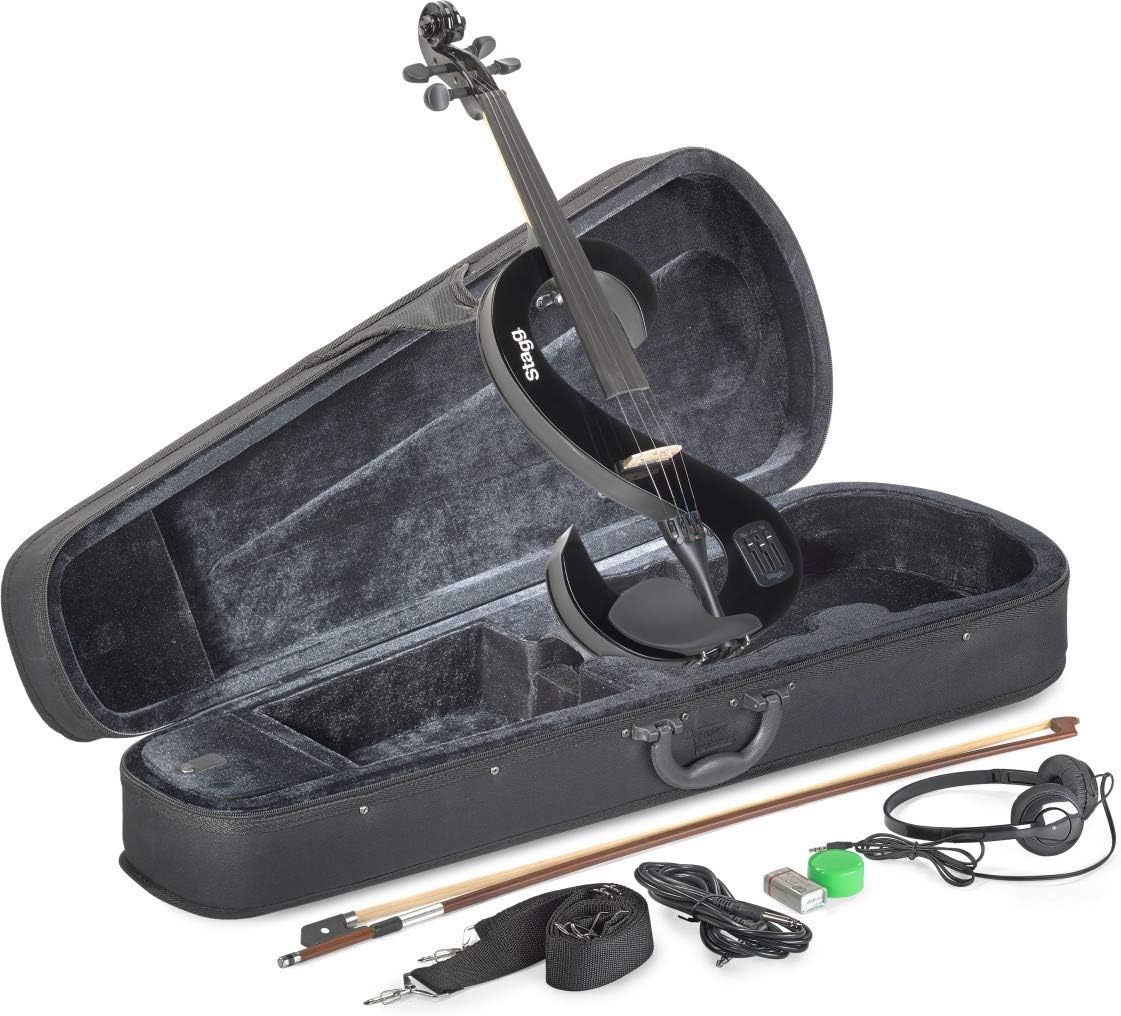 Stagg EVN 4/4 Silent Violin Set - Black