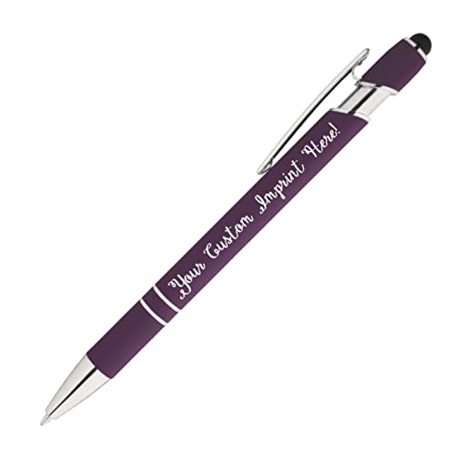 Express Pencils Personalized Rainbow Rubberized Stylus Pen - Image 2