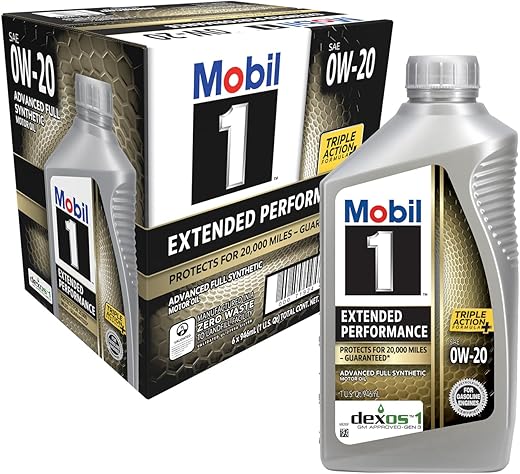 Mobil Extended Performance Full Synthetic Motor Oil 0W-20