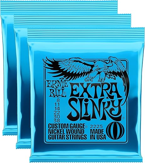 Ernie Ball Extra Slinky 8-38 (3 Pack)