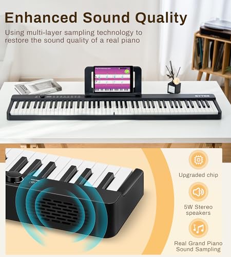 EYTSE 88 Key Folding Piano Keyboard, Portable - Image 3