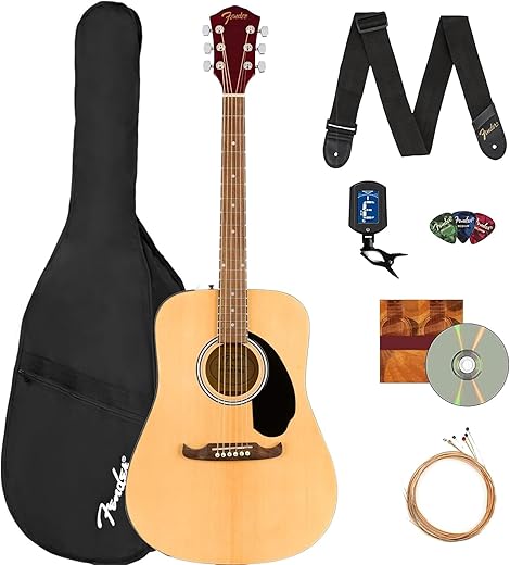 Fender FA-125 Dreadnought Acoustic Guitar Bundle
