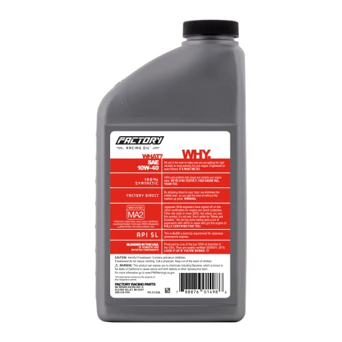 Factory Racing Parts Oil Change Kit Compatible With Kawasaki ZX1000 - Image 3