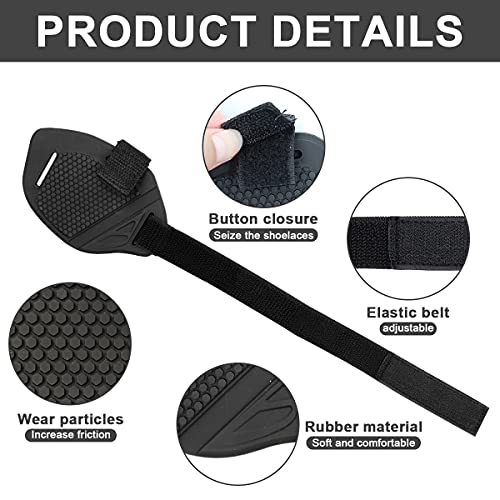 FARLIONA Motorcycle Boot Cover Protector, Black, Medium - Image 3