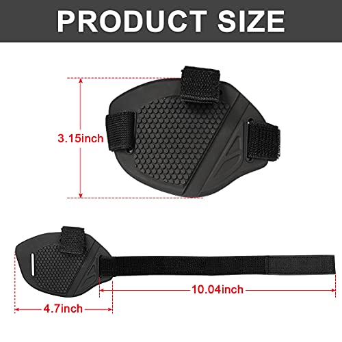 FARLIONA Motorcycle Boot Cover Protector, Black, Medium - Image 2