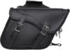 Dream Apparel Faux Leather Motorcycle Saddle Bags Black