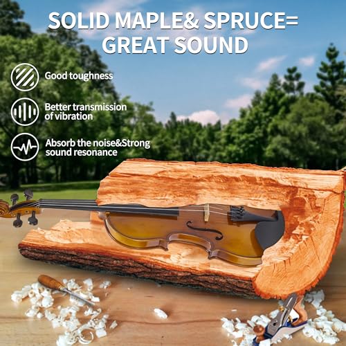 FDT&ENJOY Violin For Beginners Adults, 4/4 Full Size - Image 5