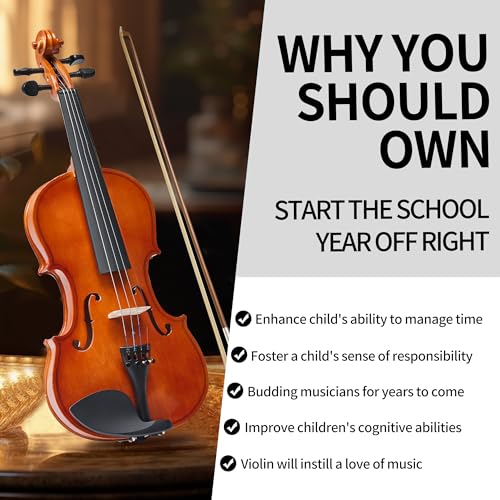 FDT&ENJOY Violin For Beginners Adults, 4/4 Full Size - Image 2