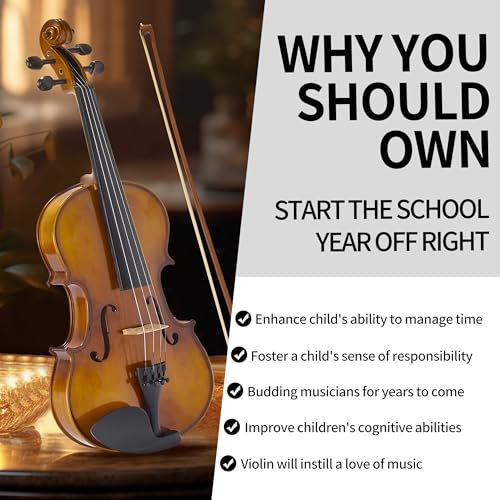 FDT&ENJOY Violin For Beginners Adults, 4/4 Full Size - Image 2