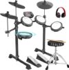 Fesley FED150W Electric Drum Set: Quiet Mesh Pads