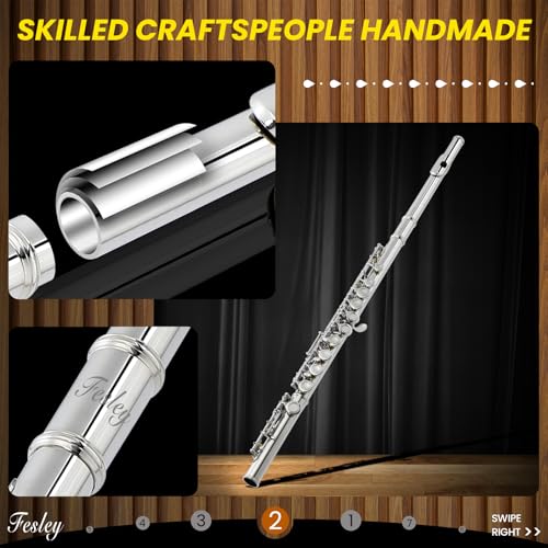 Fesley Closed Hole 16 Keys Student Flute - Image 3