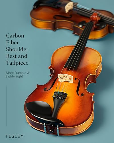 Fesley Violin Full Set: 4/4 Polished Violin Kit - Image 4