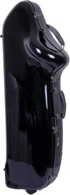 Crossrock Fiberglass Baritone Saxophone Case CRF1020BSBK