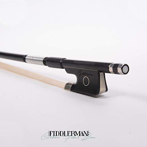 Fiddlerman Black Carbon Fiber Cello Bow 4/4 - Image 5