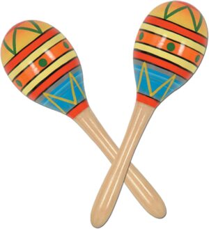 Beistle Fiesta Fun Party Maracas 8 Inches