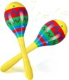 Relaxgiant Fiesta Wooden Maracas Party Favors Yellow