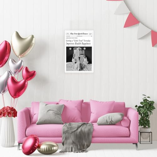 FIHFCBCV Trendy Newspaper Wall Art - Image 4