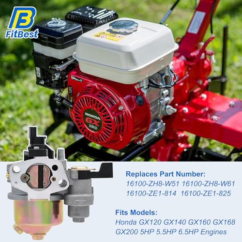 FitBest GX160 Carburetor With Choke Lever 16100-ZH8-W61 - Image 2