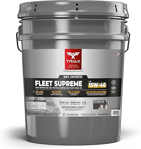 Triax Fleet Supreme 15W-40 API CK-4 Diesel Oil