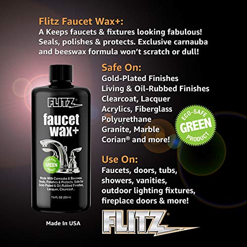 Flitz Faucet Waxx Plus - 7.6oz Bottle - Image 3