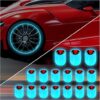 Aokdom Fluorescent Skull Tire Valve Caps