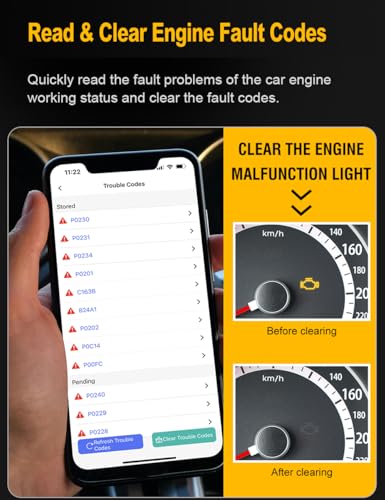 FlyroadUp OBD2 Scanner Bluetooth Diagnostic Tool - Image 4
