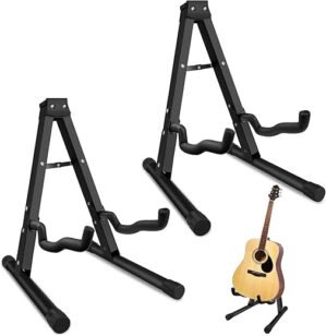 FUYCIEUM Foldable A-Frame Guitar Stand 2 Pack