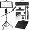 Vangoa Folding Music Stand With Microphone Holder