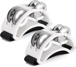 Facmogu Foot Tambourine Shaker Rhythm Instrument