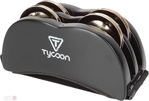 Tycoon Percussion Foot Tambourine With Steel Jingles