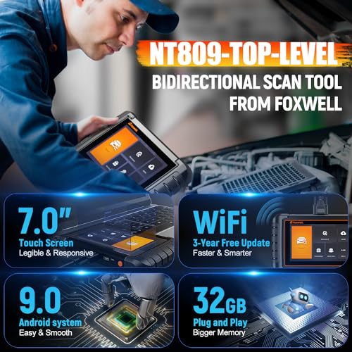 FOXWELL NT809 Bidirectional Scan Tool, All System Scanner - Image 5