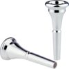 GEBIBB French Horn Mouthpiece, Silver Plated