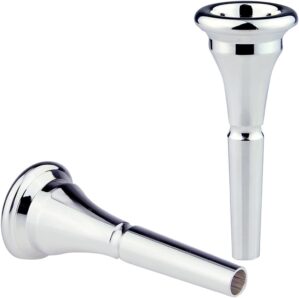 GEBIBB French Horn Mouthpiece, Silver Plated