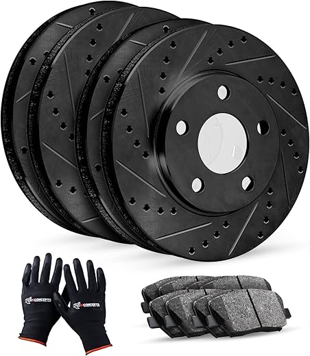 R1 Concepts Front Rear Brakes And Rotors Kit